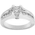14k Gold 1ct TDW Princess Diamond Engagement Ring