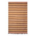 Flat-woven Kilim Native Wool/Jute Rug (5' x 8')