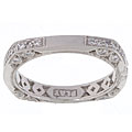 Tacori Platinum and 3/8 ct TDW Round Diamond Wedding Band (G, VS)