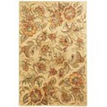 Hand-tufted Heritage Kashan Beige Wool Rug (6' x 9')