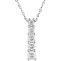 14k Gold 1/4ct TDW Round Diamond Five-Stone Journey Pendant (G-I, I1)