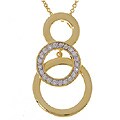 Gold over Sterling Silver Triple Circle Pendant