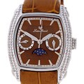 Lucien Piccard Diamond Bezel Moon Dial Watch