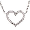 1/3ct TDW Diamond Heart Pendant