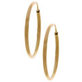 14k Gold High Polish Hoop Earrings