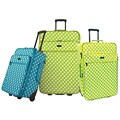 Olympia Jasmine Polka Dot 3-piece Luggage Set