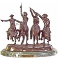 Remington Coming Thru the Rie Bronze Statue