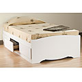 Winslow White Twin-size Storage Platform Bed