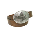 Boston Traveler Men's Belt with Eagle Buckle
