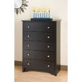 Broadway Black 5-drawer Chest