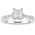 14k White Gold 1ct TDW Princess Diamond Engagement Ring (H-J, I1-I2)