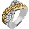 18k Gold 5/8ct TDW Diamond Sapphire Cocktail Ring (G-H, VS-SI)
