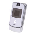 Motorola RAZR V3 Silver Quadband Cellphone