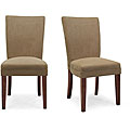Microfiber Parson Side Chairs (Set of 2)