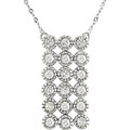 14k White Gold 1/2ct TDW Diamond Necklace (I-J, I2-I3)
