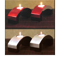Silver Leaf Candle Holders (Set of 2)