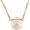14k Goldfill and Champagne Briolette Necklace