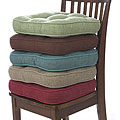 Hopsack Non-Slip Chair Pads (Set of 4)