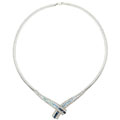Sterling Silver Multi Topaz Necklace