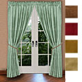 Dupioni Silk 84-inch Rod Pocket Curtain Panel Pair