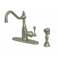 Satin Nickel English Vintage Kitchen Faucet