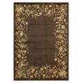 Machine-made Epic Brown Rug (5'3 Round)