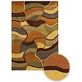 Hand-tufted Adara Multicolor Wool Rug (5' x 7'6)