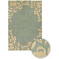 Hand-tufted Aurora Blue Wool Rug (7'9 x 10'6)