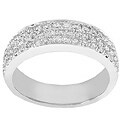 14k White Gold 3/4ct TDW Diamond Pave Band (H-I, I1-I2)