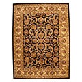 Hand-tufted Black Nikka Wool Rug (6' x 9')
