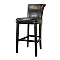 Fergie Full Bi-cast Leather Bar Stools (Set of 2)