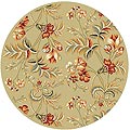 Lyndhurst Sage Floral Area Rug (5' Round)