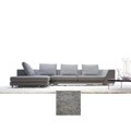 Metropolitan Large Grey Sectional Sofa with Chaise