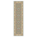 Lyndhurst Light Blue Floral Motif Runner (2'3 x 8')
