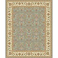 Lyndhurst Light Blue Floral Motif Area Rug (7'9 x 10'9)