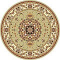 Lyndhurst Sage/ Ivory Polypropylene Rug (5' Round)