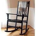 Black Wooden Rocking Chair