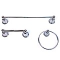 Fontaine Three Piece Chrome Bathroom Accessory Set