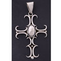 Sterling Silver Artistic Cross Pendant (Mexico)