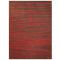 Hand-tufted Zoom Red Wool Rug (5' x 8')