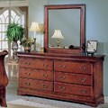 Claremont Cherry Dresser and Mirror Set