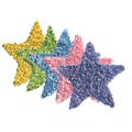 Jersey Cotton Star-shaped Shag Rug (3' x 3')