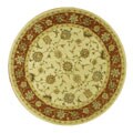 Hand-tufted Bedford Beige Wool Rug (8' Round)