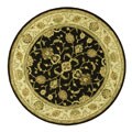 Hand-tufted Birmingham Black Wool Rug (8' Round)