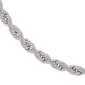 14k White Gold DC Rope Necklace (22 in.)