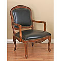 Leather Nailhead Accent Chair