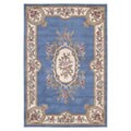Hand-Tufted Garden Blue Wool Rug (5'3 x 7'9)