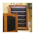 Black & Cherry Children's 5-drawer Chest