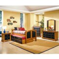 Black & Cherry 5-piece Children's Bedroom Set