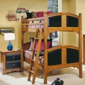 Black & Cherry Bunkbed and Nightstand